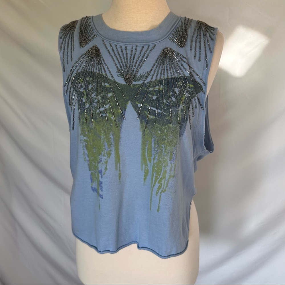 We the Free Beaded Butterfly Tank